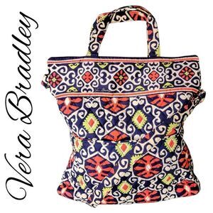 Vera Bradley Rare Retired Sun Valley Two Way Tote Crossbody Purse Large Bag
